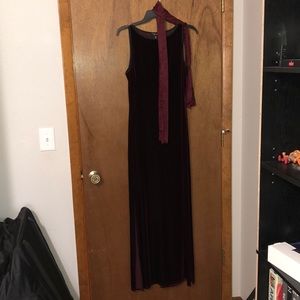 Maroon Velvet dress